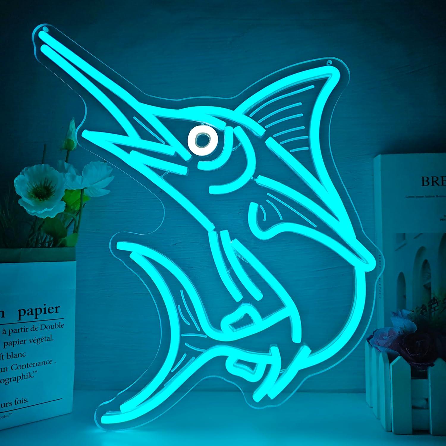 Lighting Decor For Home - Marlin Fish Neon Sign Deep Sea