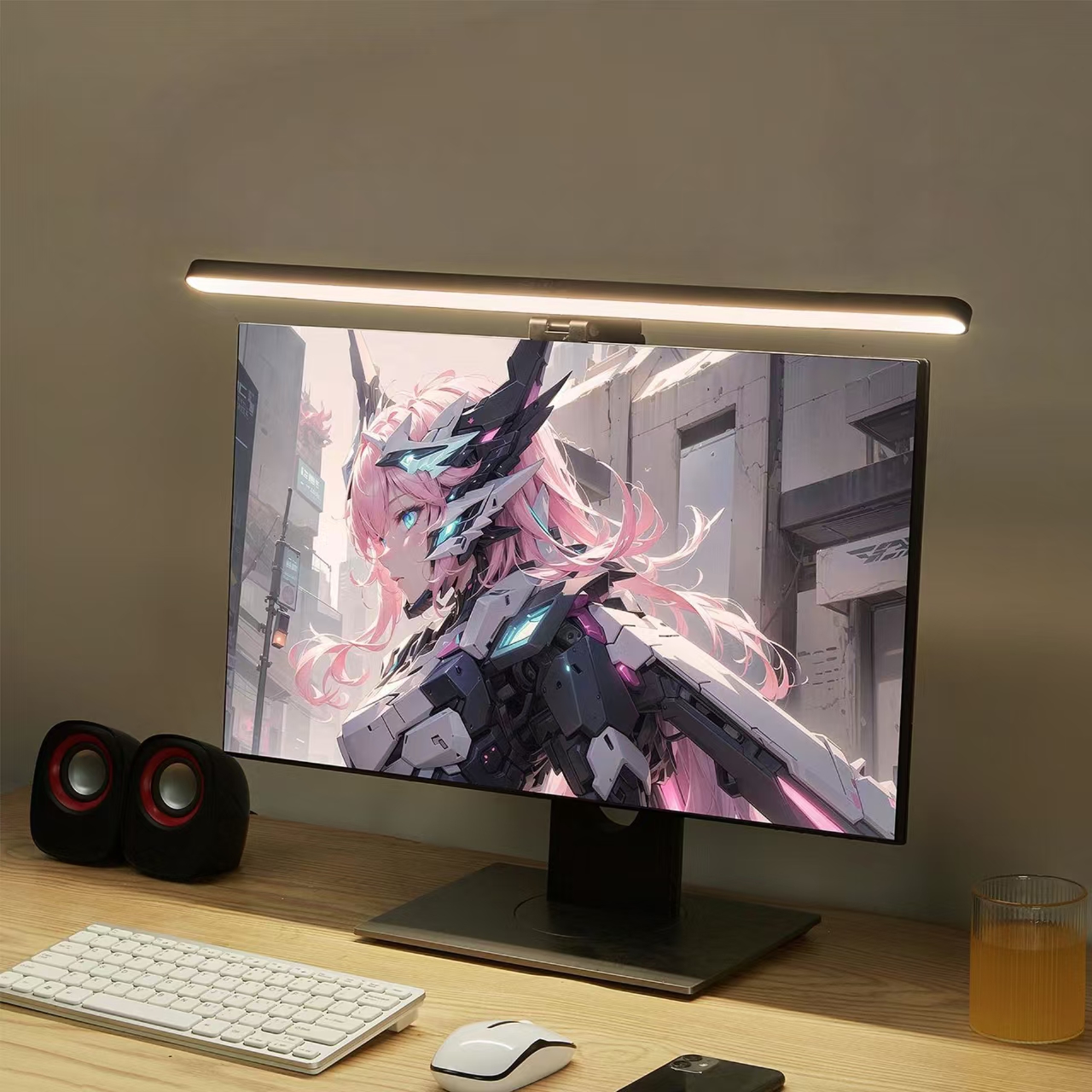 Touch Dimmer Lamp - LED Monitor Light Hanging Desk Lamp