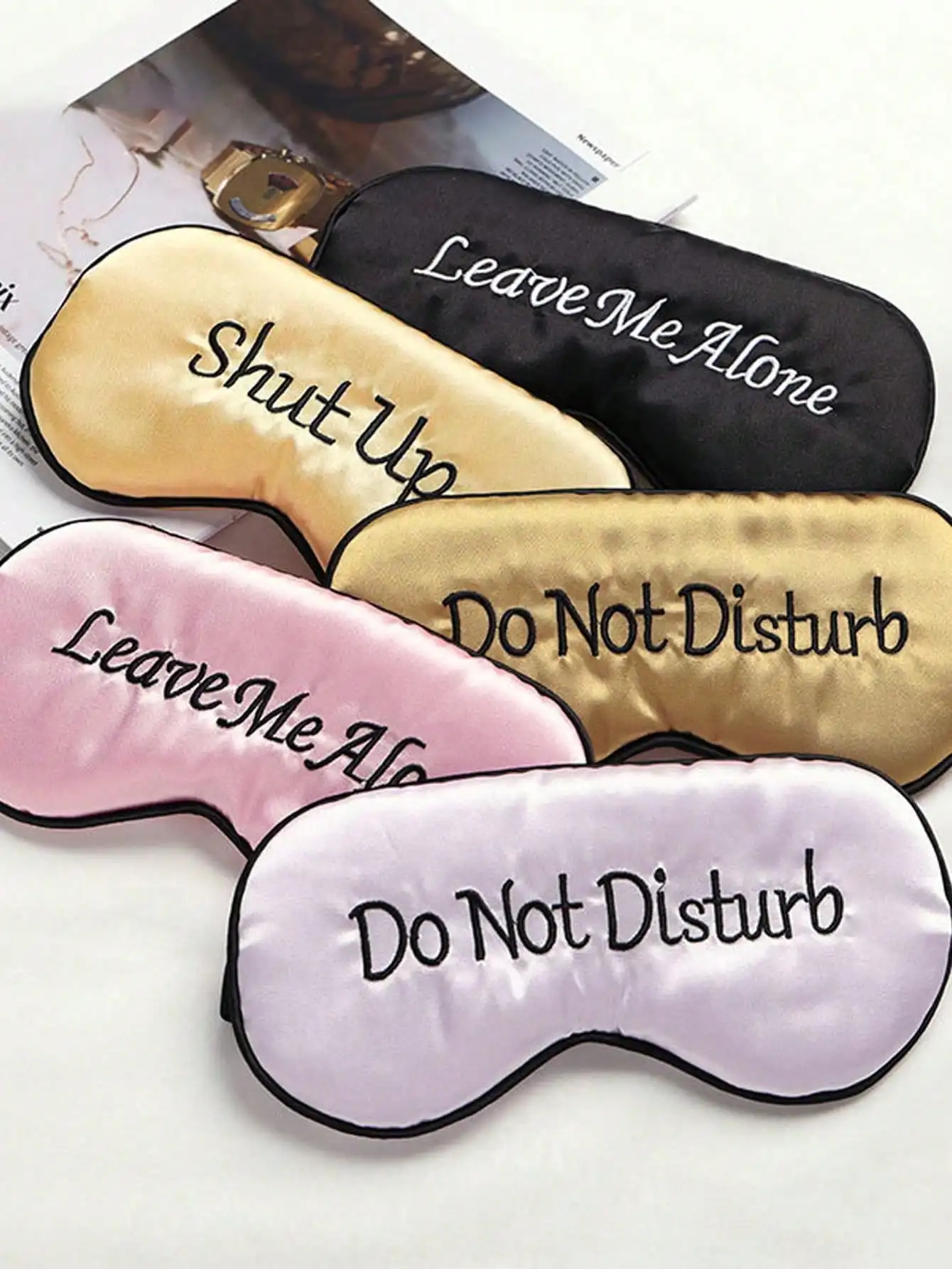 Home Lighting & Decor St Catharines On - 1pc/2pcs Funny Silk Sleeping Eye Mask,
