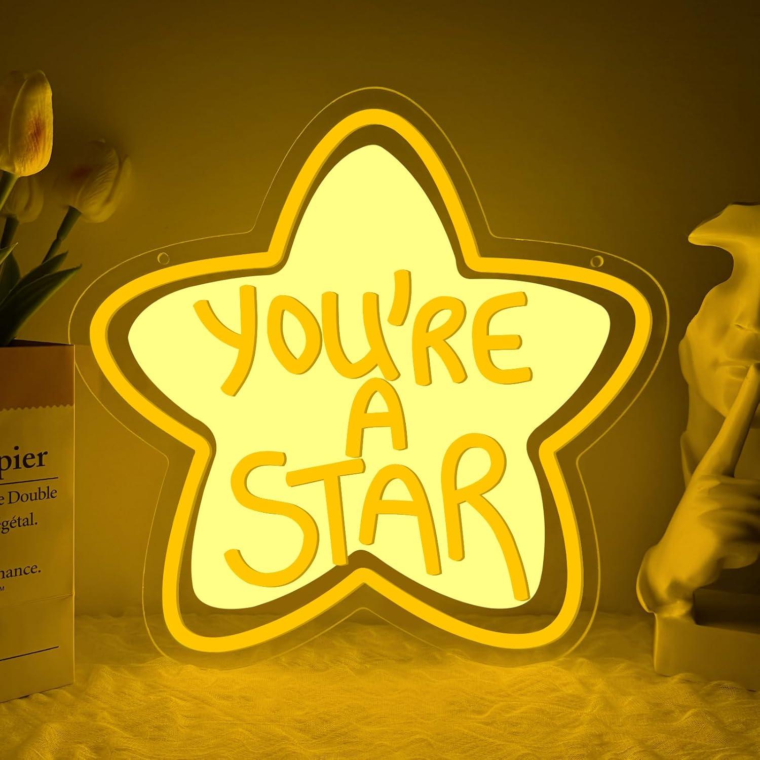 Lighting Decor In Room - You're A Star Neon Sign USB