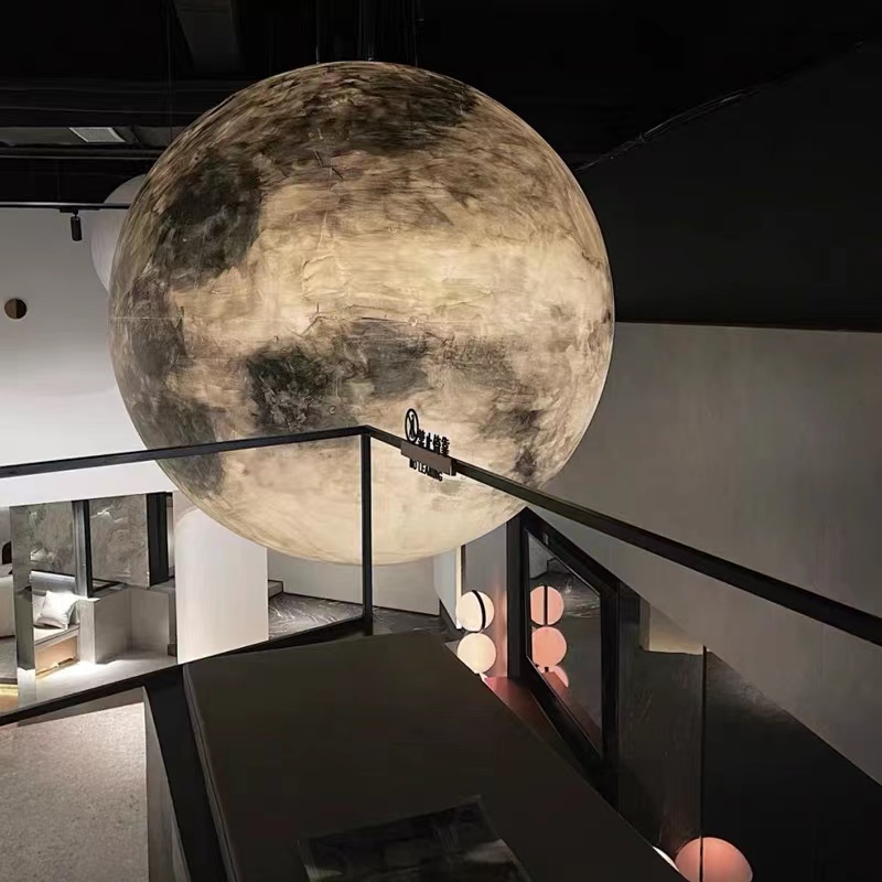 Decor Lighting Fixtures - Moon PendantDesigner CreativeStrip Atmosphere Decorative Light
