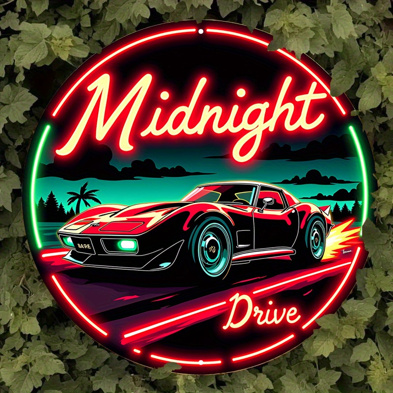 Lighting Metal Wall Decor - Vintage Neon Car Sign 'Legacy Light