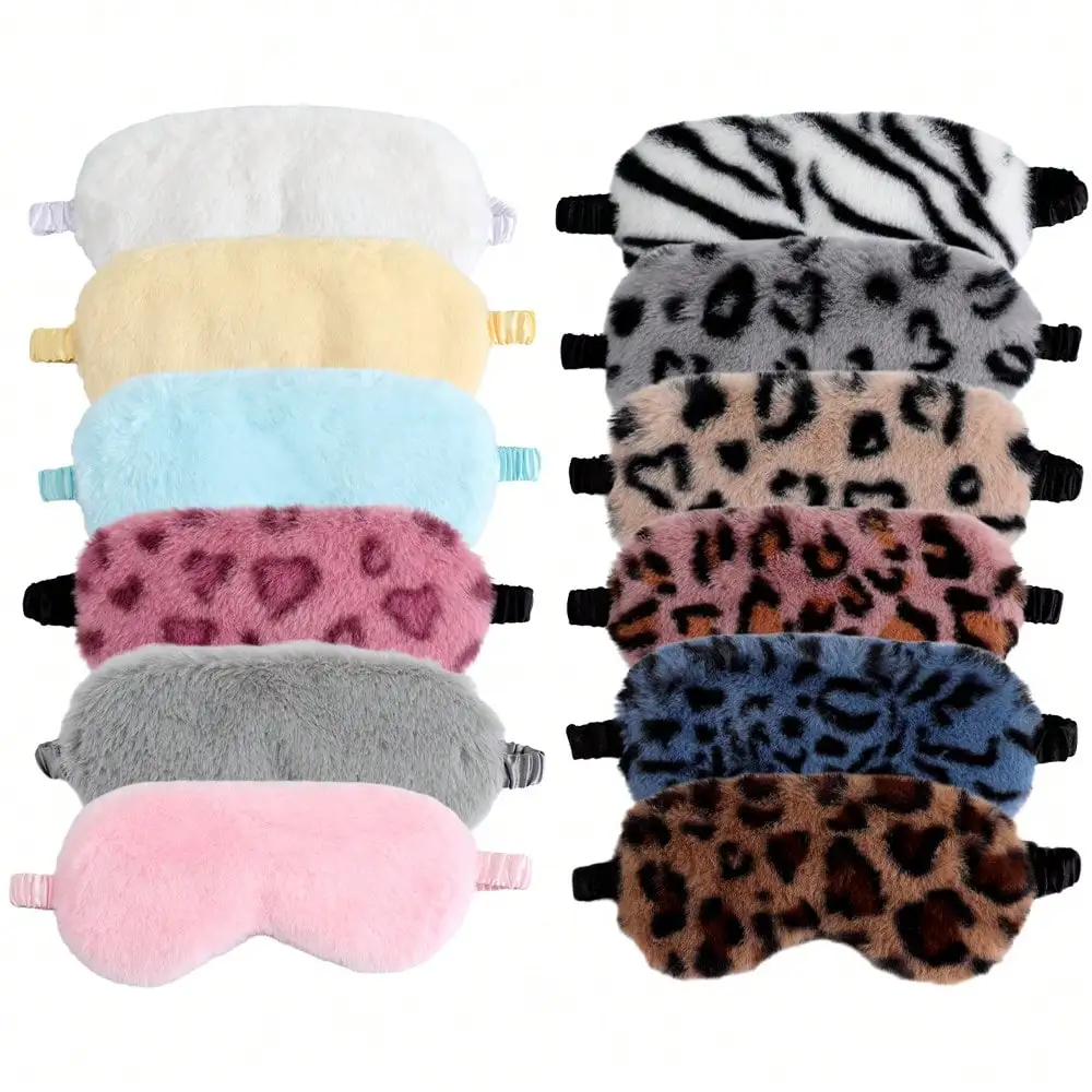 Home Lighting & Decor St Catharines On - Plush Eye Mask, Leopard Print Heart