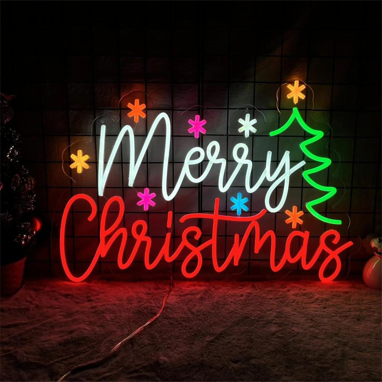 Merry Christmas Neon Sign with - Lighting Home Decor Ideas 리뷰 및 가격