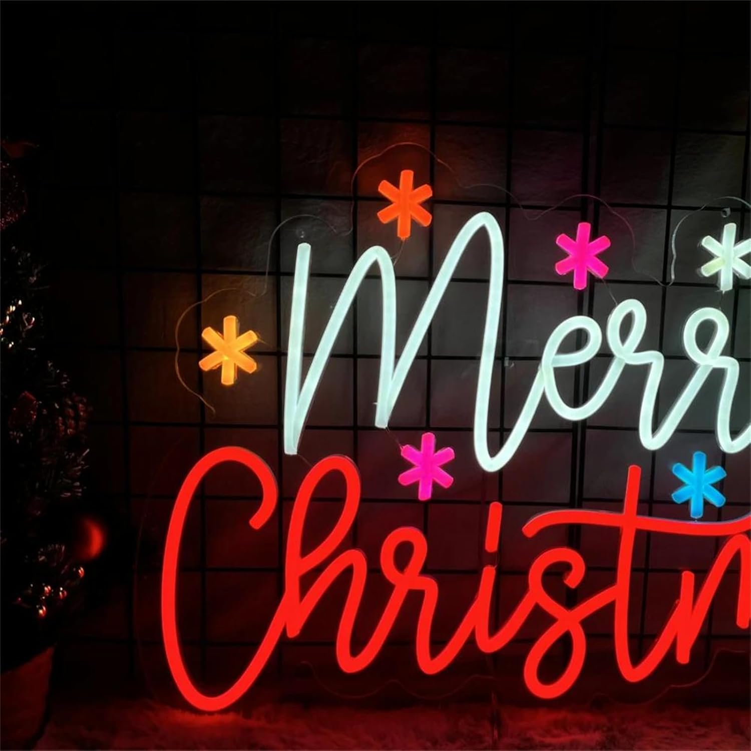 Merry Christmas Neon Sign with - Lighting Home Decor Ideas 리뷰 및 가격