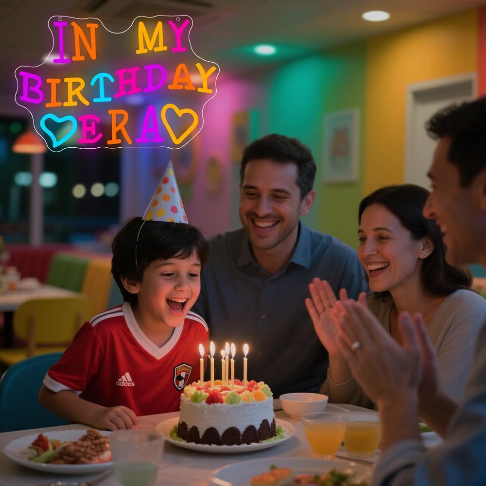 Happy Birthday Neon Sign USB P - Yard Lighting Decor 리뷰 및 가격