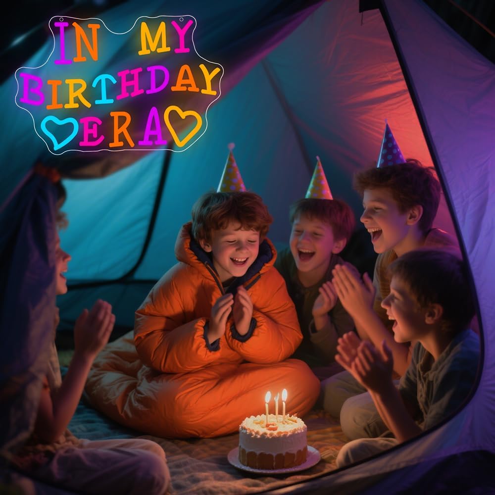 Happy Birthday Neon Sign USB P - Yard Lighting Decor 리뷰 및 가격