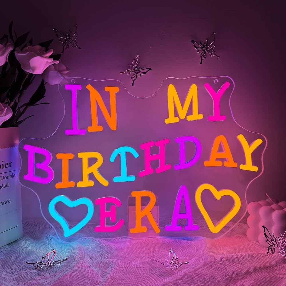 Happy Birthday Neon Sign USB P - Yard Lighting Decor 리뷰 및 가격