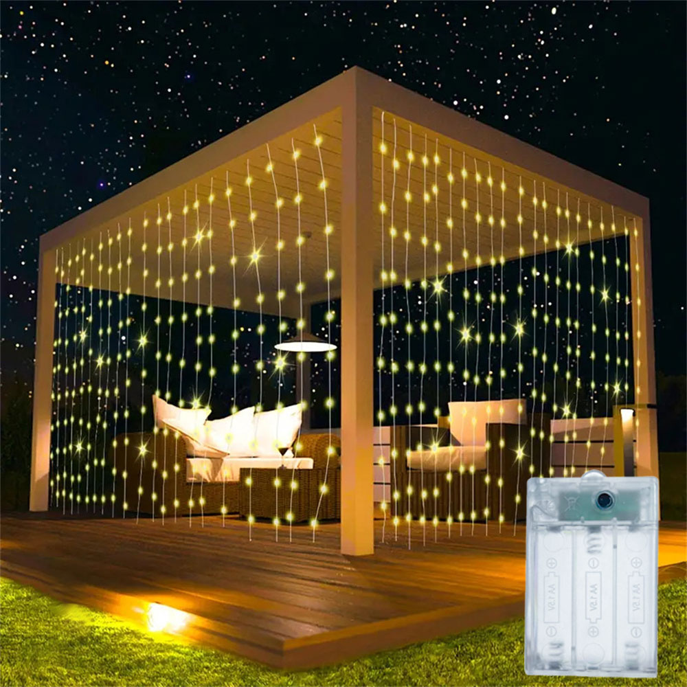 1pc 6x3/3x3/3x2/3x1m LED Curta - Fairy Light Curtain 리뷰 및 가격