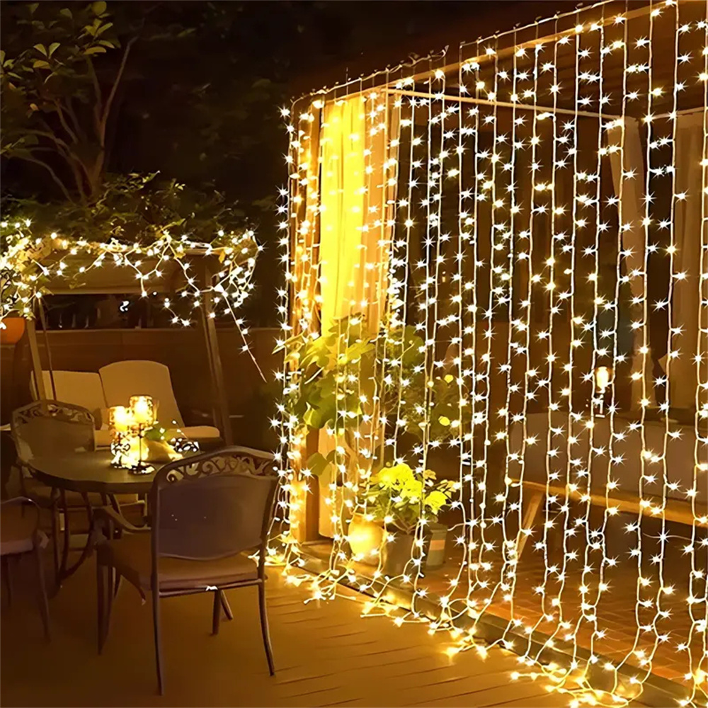 1pc 6x3/3x3/3x2/3x1m LED Curta - Fairy Light Curtain 리뷰 및 가격