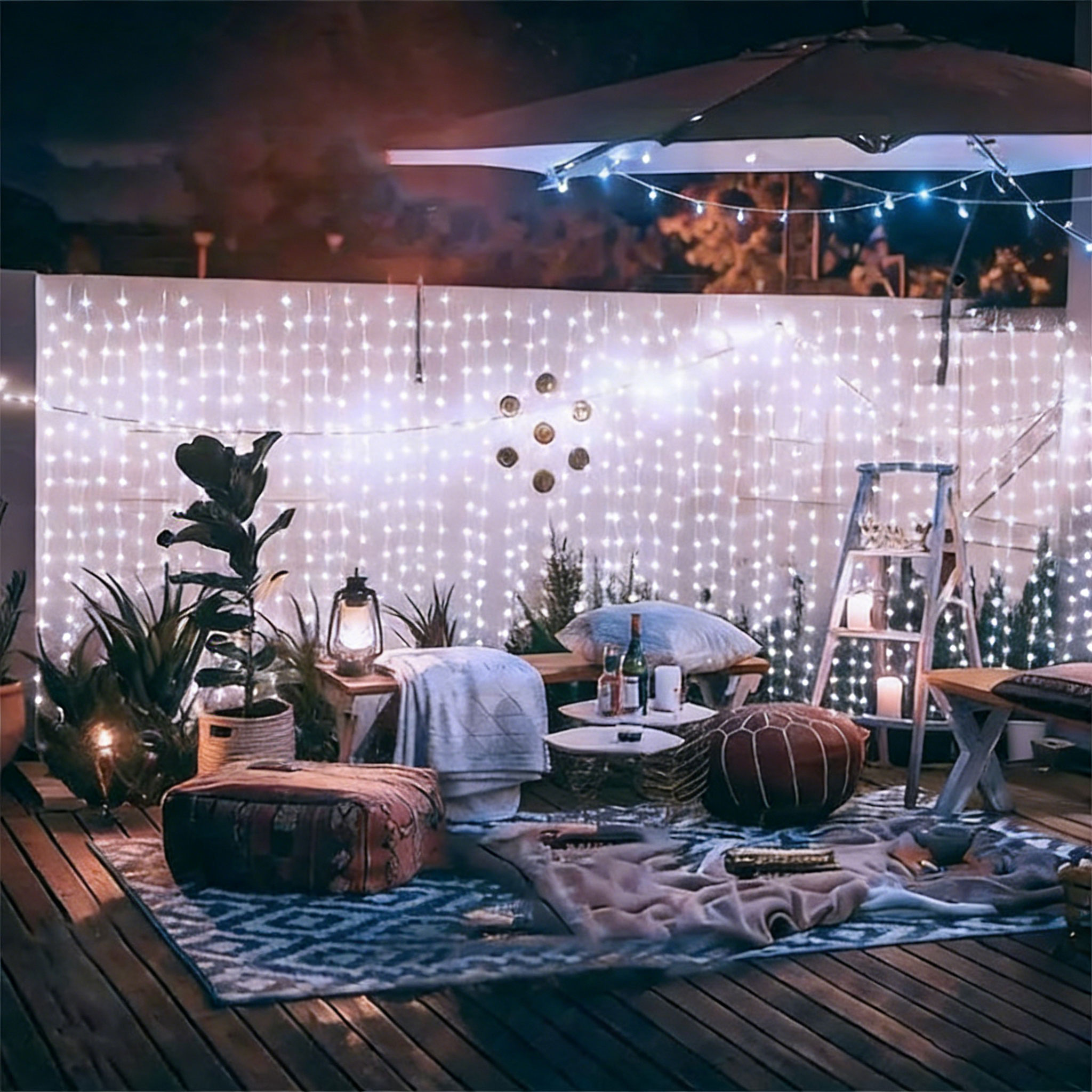 1pc 6x3/3x3/3x2/3x1m LED Curta - Fairy Light Curtain 리뷰 및 가격