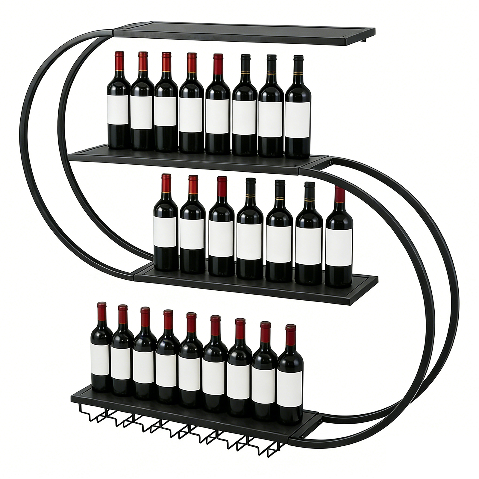 LED Lighted Wall Mounted Wine  - Lighting Metal Wall Decor 리뷰 및 가격