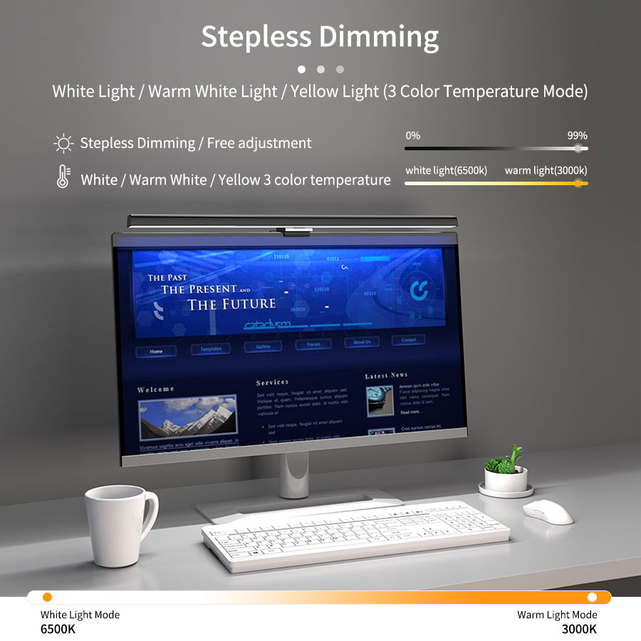 50cm Computer Monitor Light Ba - Touch Dimmer Lamp 리뷰 및 가격