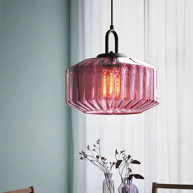 Nordic Retro Colour Glass Pend - Decor Lighting Fixtures 리뷰 및 가격