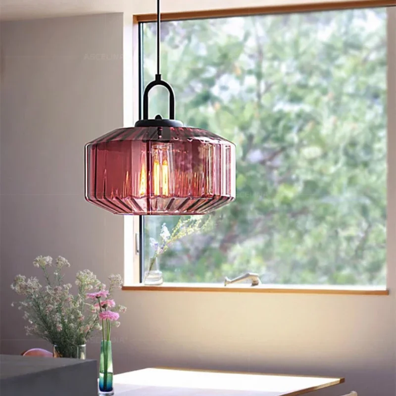 Nordic Retro Colour Glass Pend - Decor Lighting Fixtures 리뷰 및 가격