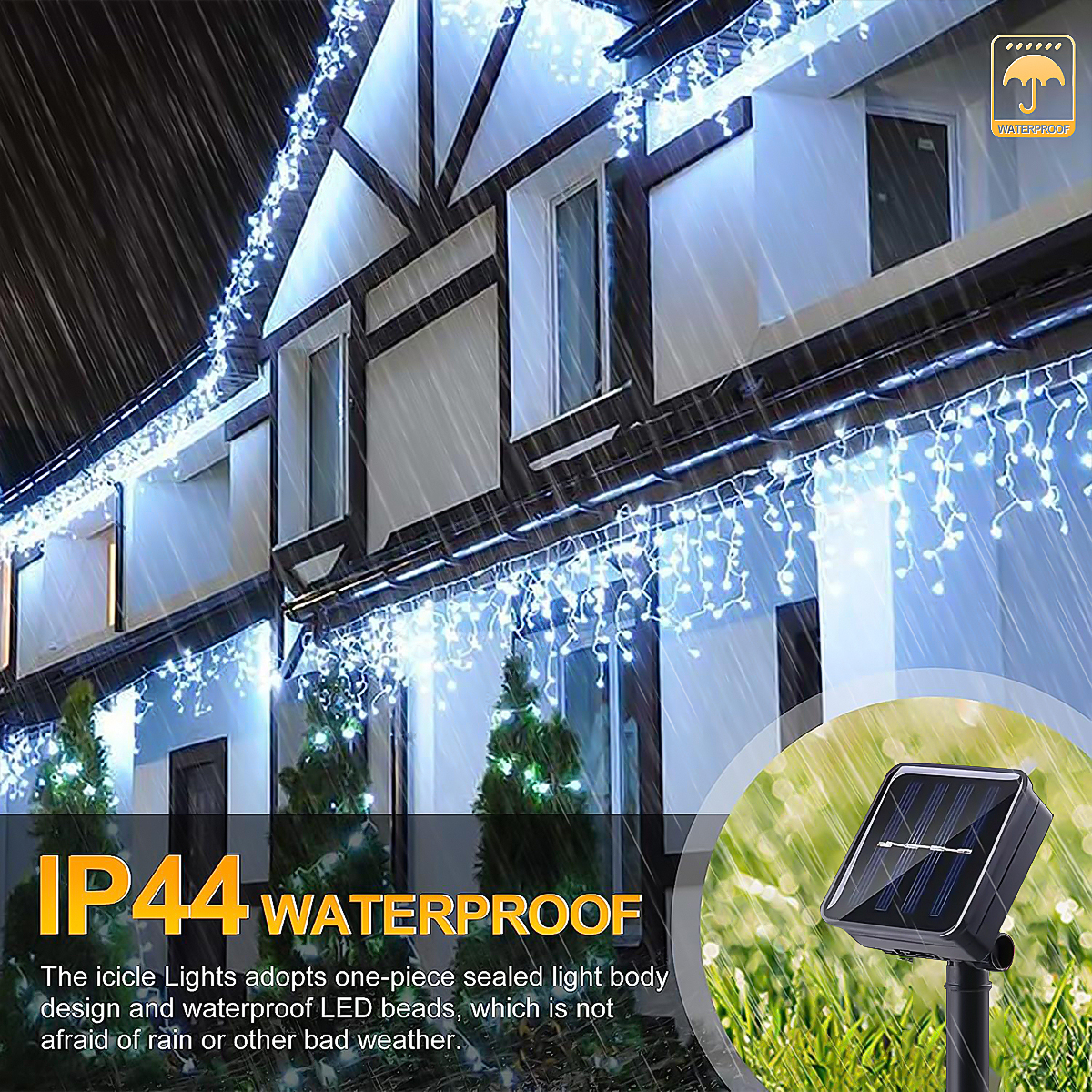 LED Solar String Lights Waterf - Fairy Light Curtain 리뷰 및 가격