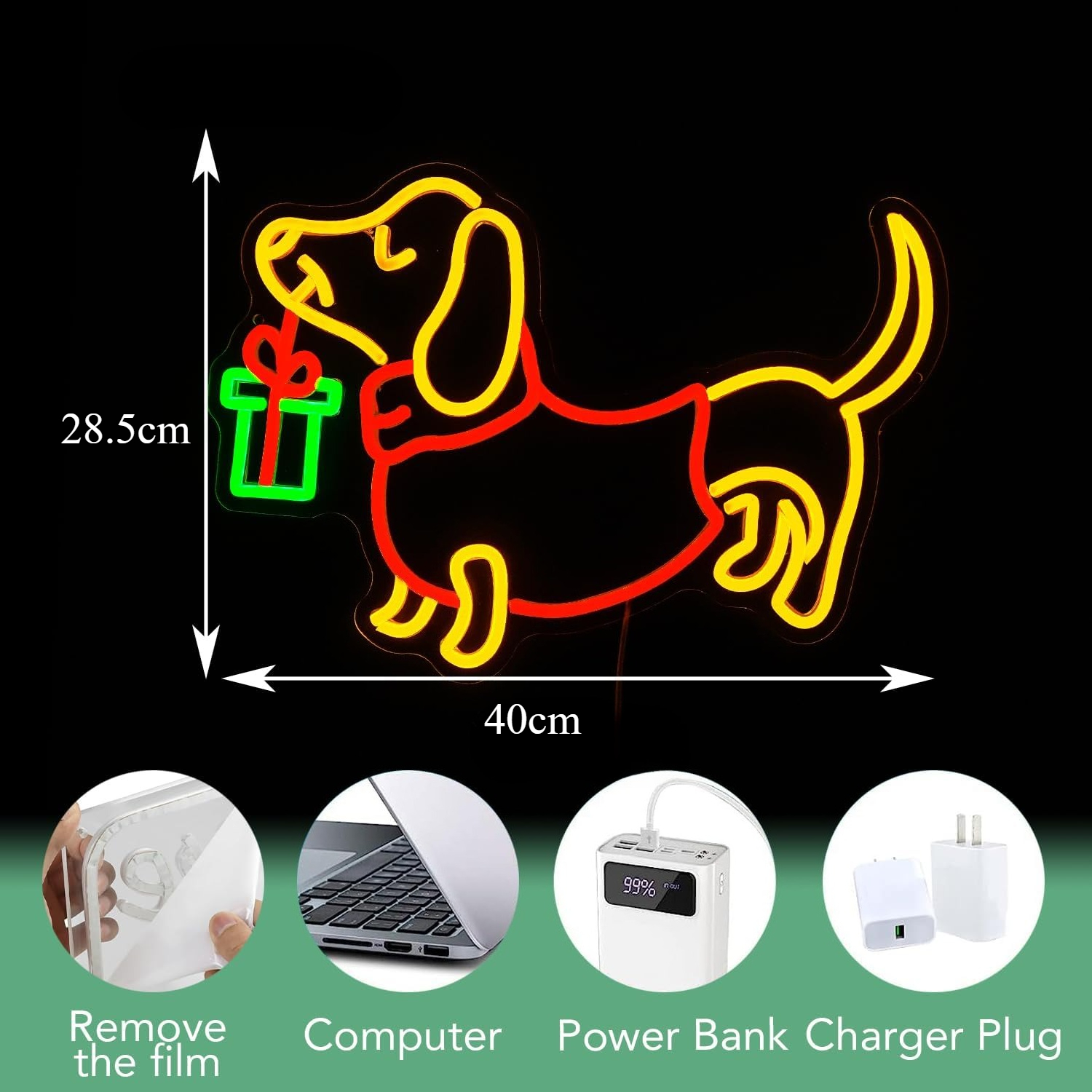 USB Dimmable Dachshund Neon Si - Lighting Home Decor Ideas 리뷰 및 가격
