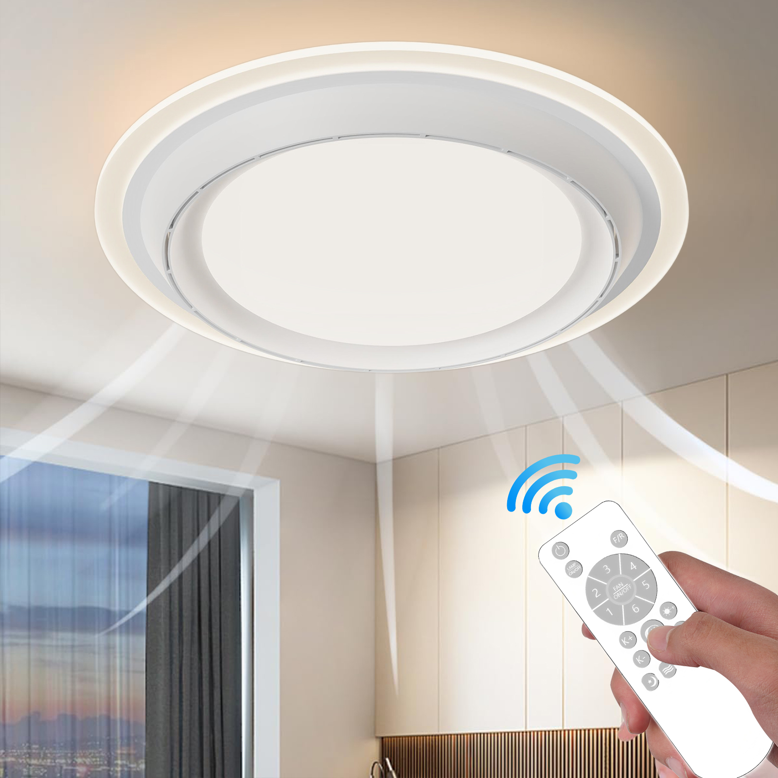 LED Ceiling Fan Lamp Home Ligh - Decor Lighting Fixtures 리뷰 및 가격