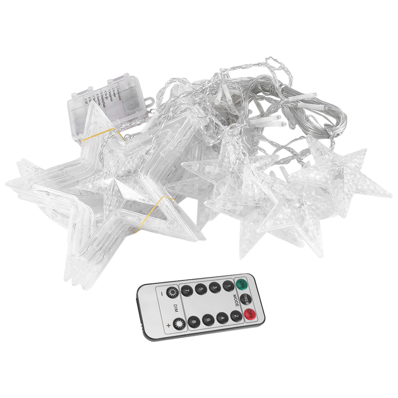 H-W 1 Piece Star Moon LED Fair - Fairy Light Curtain 리뷰 및 가격