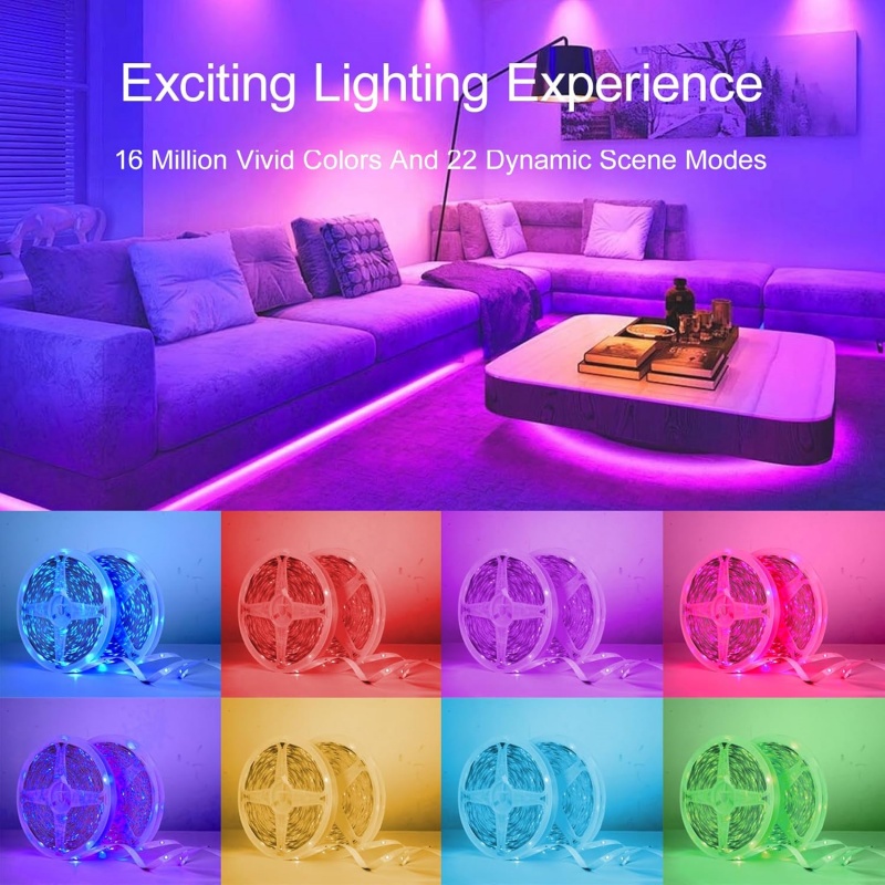 DC 5V USB LED Strip Lights APP - Lighting Decor In Room 리뷰 및 가격