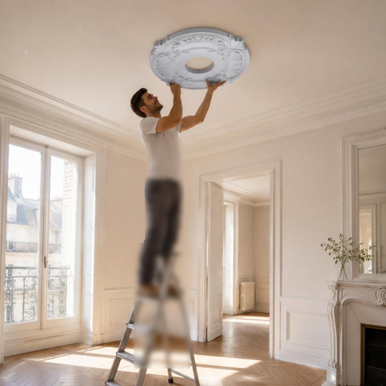 Round PU Ceiling Medallion Scr - Decor Lighting & Decor Fires Photos 리뷰 및 가격