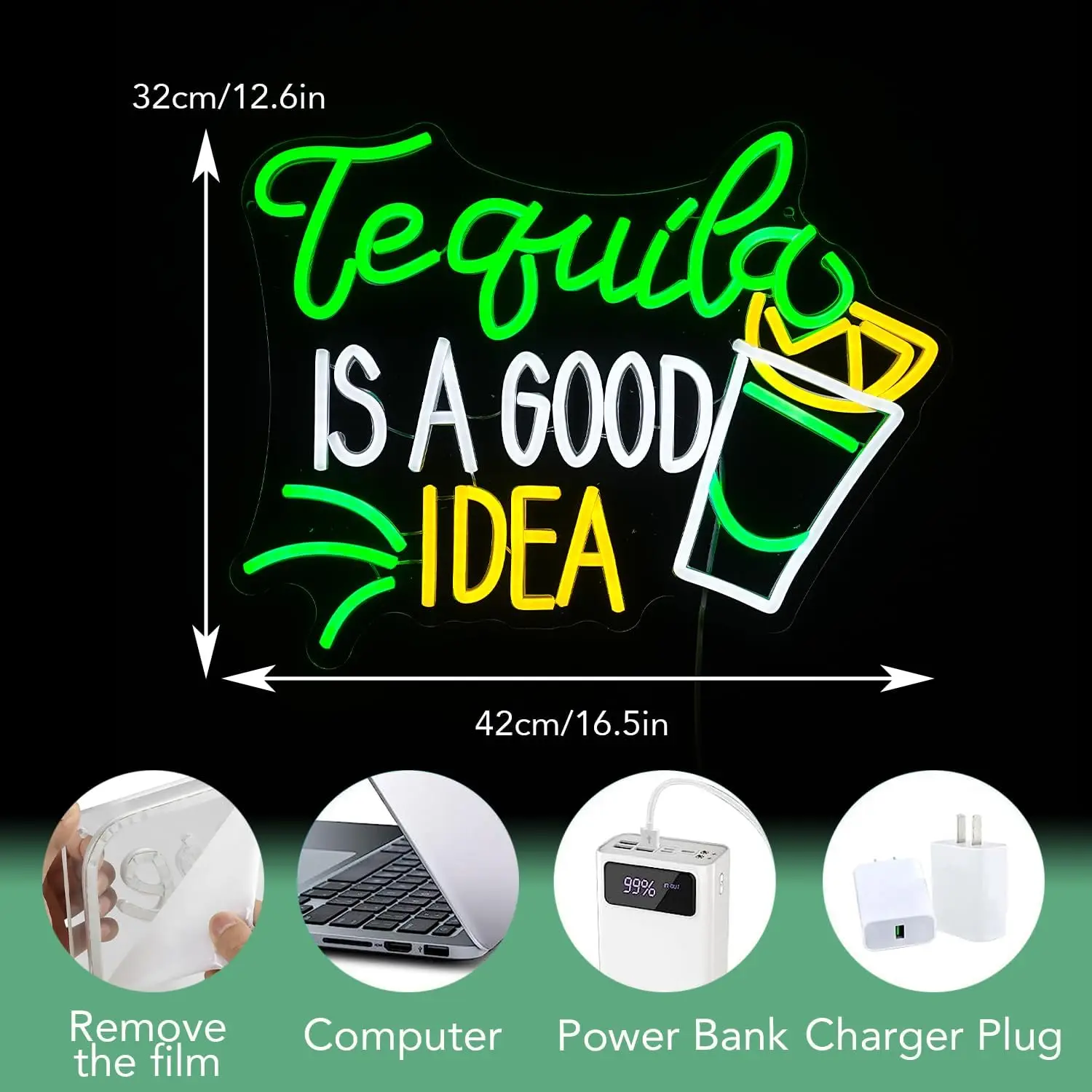 Tequila Is A Good Idea Neon Si - Lighting Home Decor Ideas 리뷰 및 가격