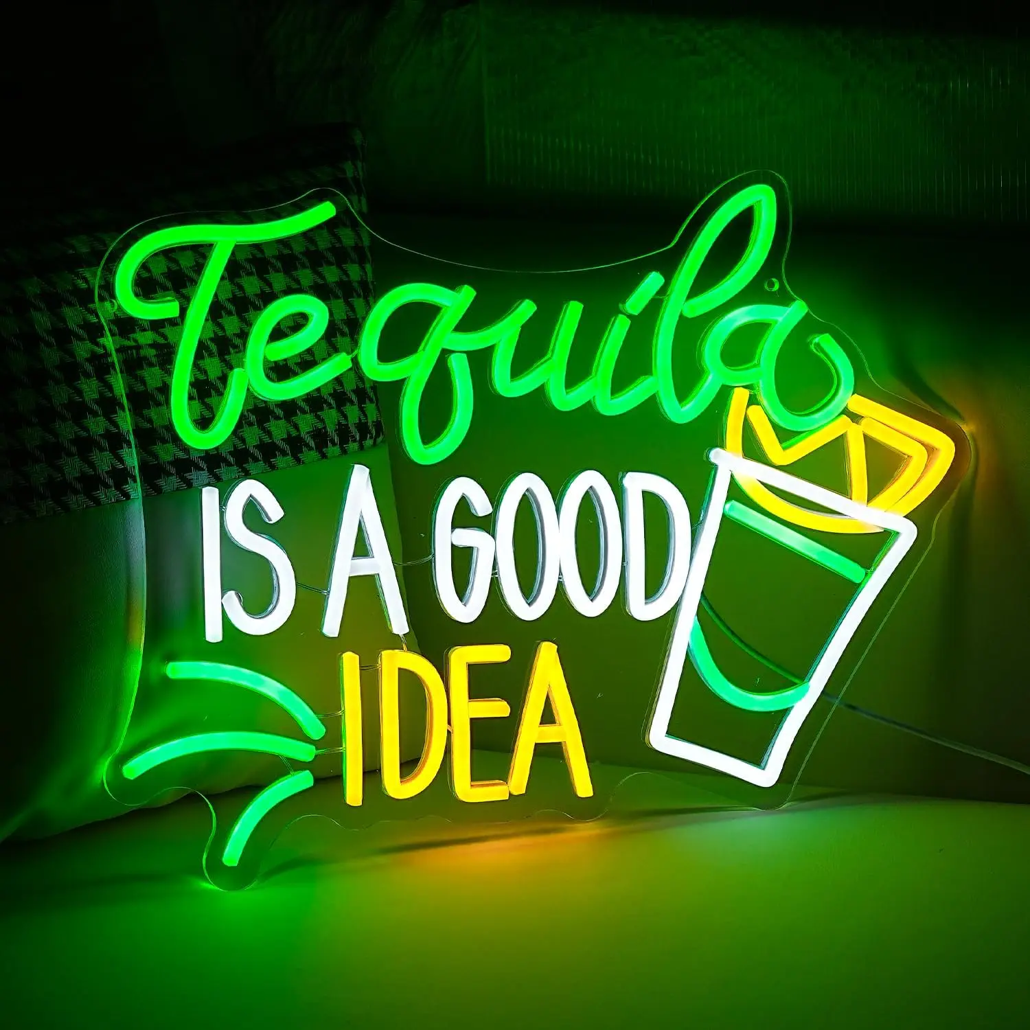 Tequila Is A Good Idea Neon Si - Lighting Home Decor Ideas 리뷰 및 가격