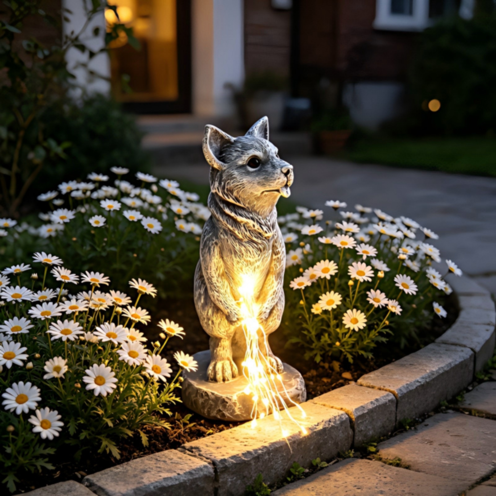 Lighted Dog Statue Decorative  - Yard Lighting Decor 리뷰 및 가격