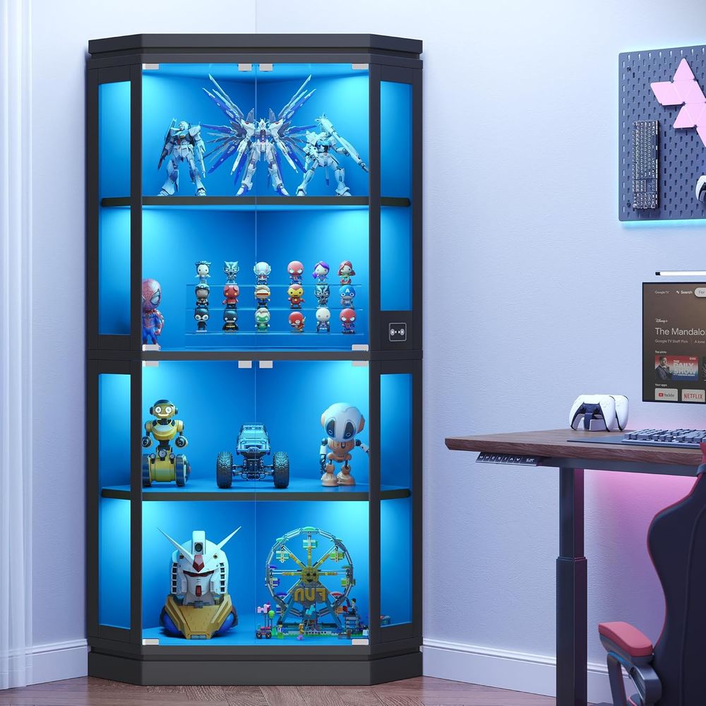 67 Tall 4-Tier Glass Display C - Lighting & Home Decor Studio 리뷰 및 가격