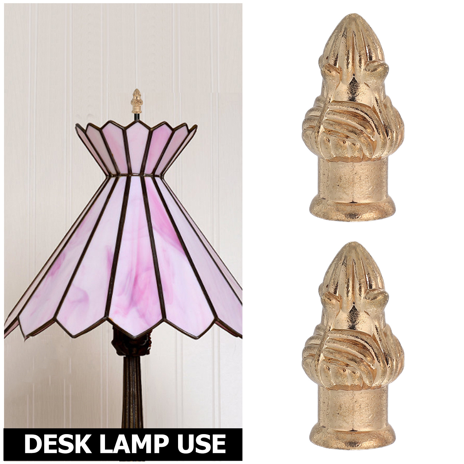 2pcs Lamp Finial Cap Knob For  - Lighting Metal Wall Decor 리뷰 및 가격