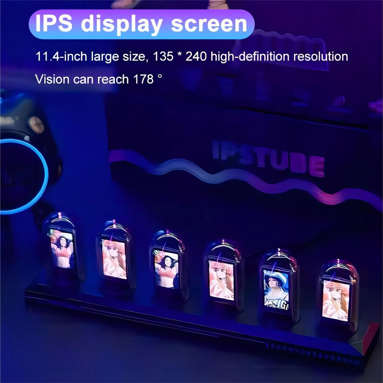 RGB Nixie Tube Clock LED Glows - Lighting Home Decor Ideas 리뷰 및 가격