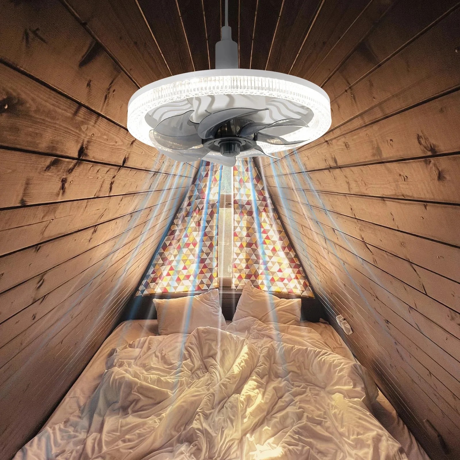Smart LED Ceiling Fan Light wi - Touch Dimmer Lamp 리뷰 및 가격