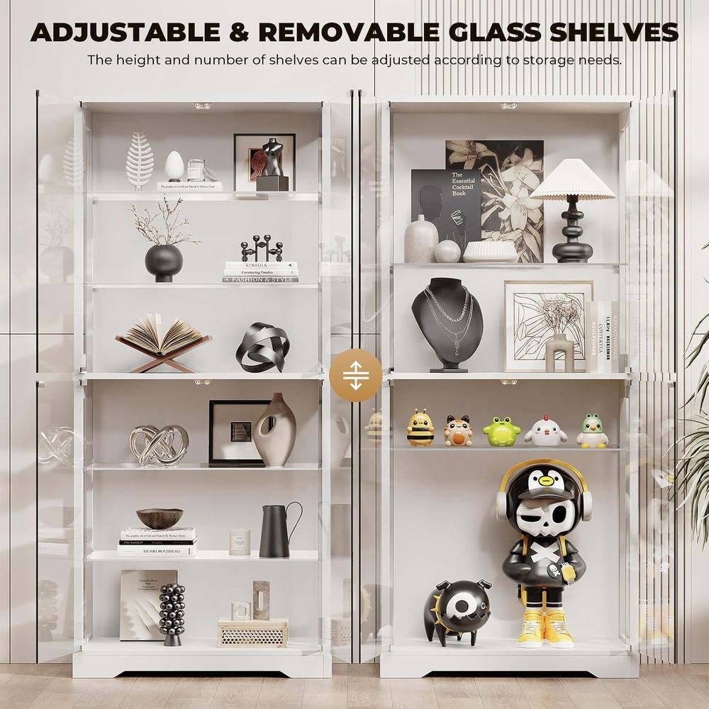 71 6-Tier Glass Door Display C - Lighting & Home Decor Studio 리뷰 및 가격