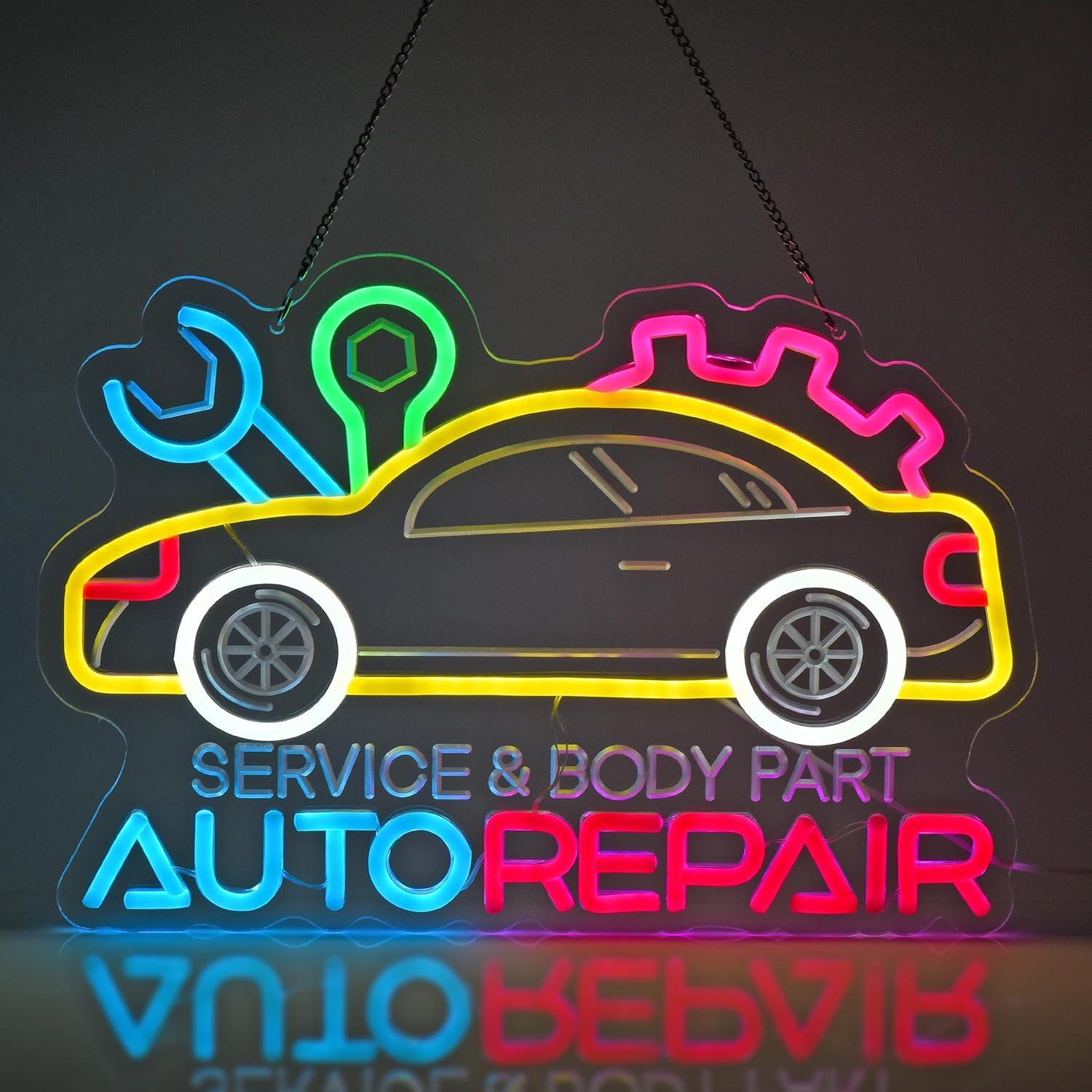 Auto Repair Neon Sign Neon Lig - Lighting Decor For Home 리뷰 및 가격