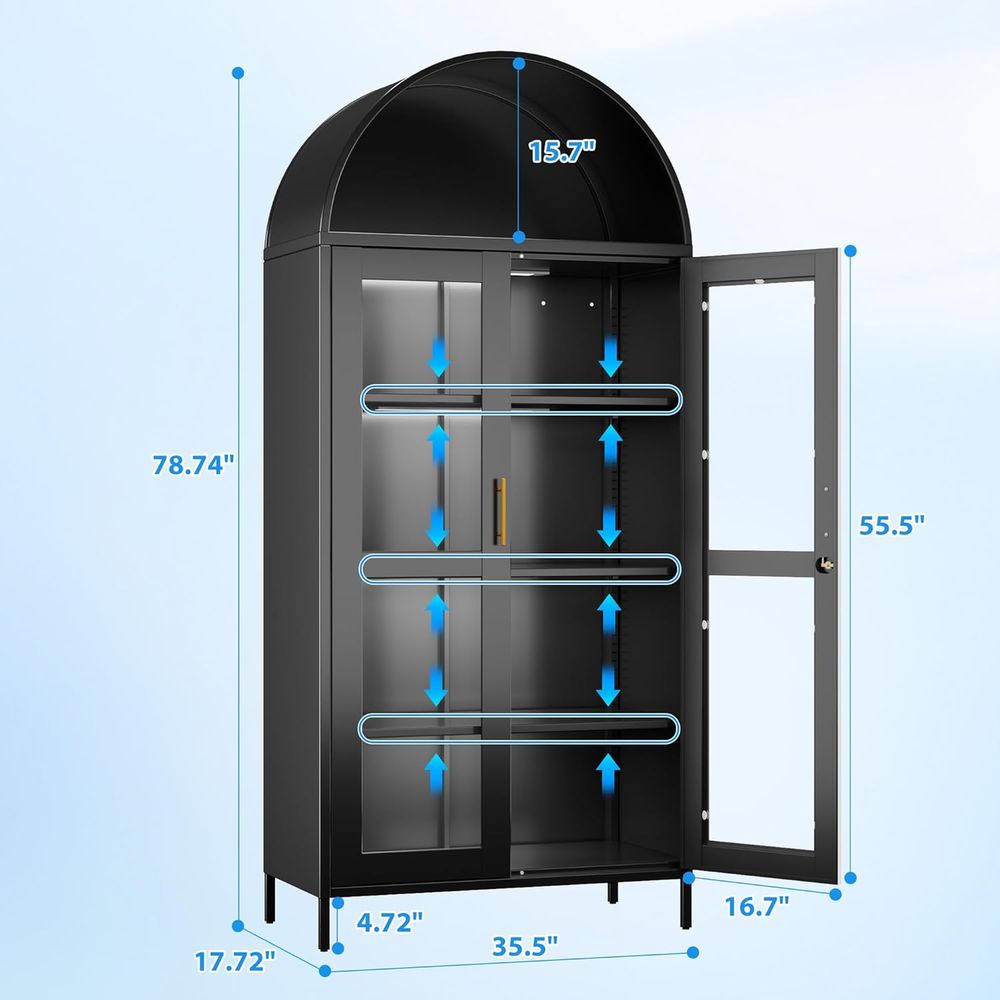78.74 High Metal Arched Cabine - Lighting & Home Decor Studio 리뷰 및 가격