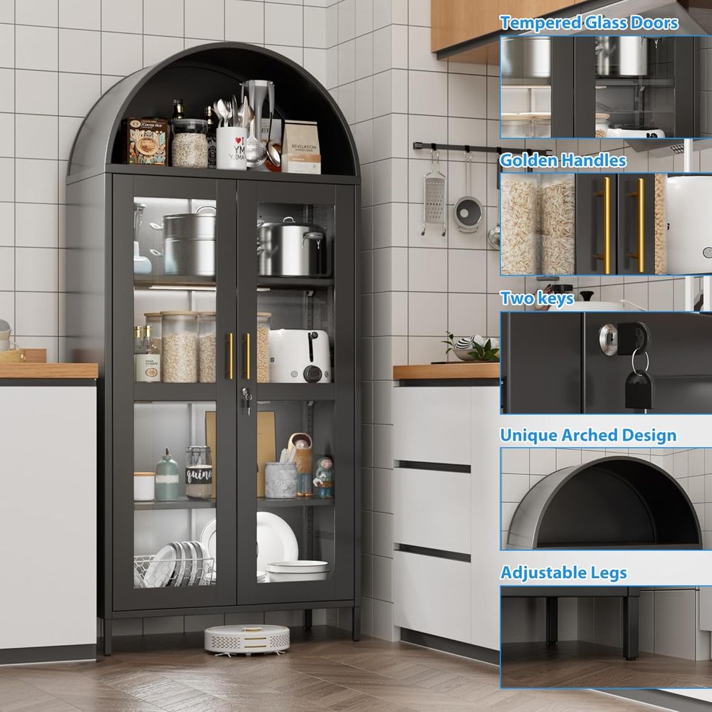 78.74 High Metal Arched Cabine - Lighting & Home Decor Studio 리뷰 및 가격