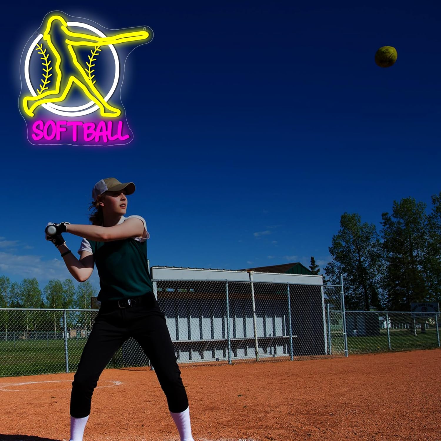 Softball Neon Sign Art Wall Li - Lighting Decor In Room 리뷰 및 가격