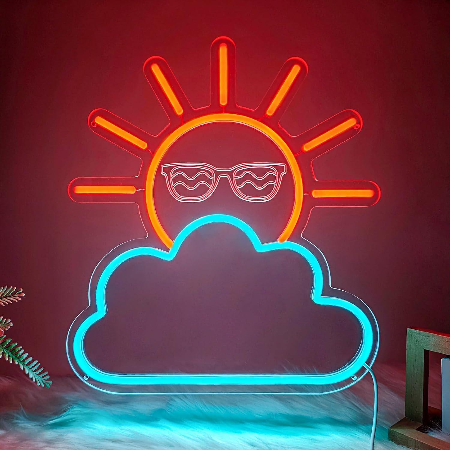 Sunrise Sunset Neon Sign USB P - Lighting Decor In Room 리뷰 및 가격