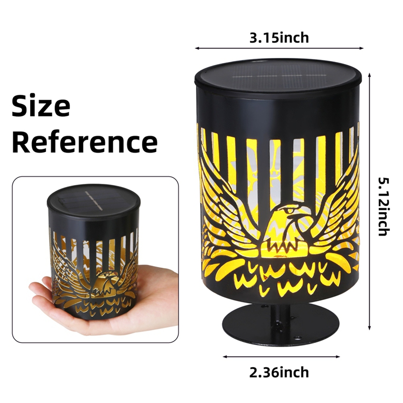 2 Pack Solar Fence Lights Meta - Lighting Metal Wall Decor 리뷰 및 가격
