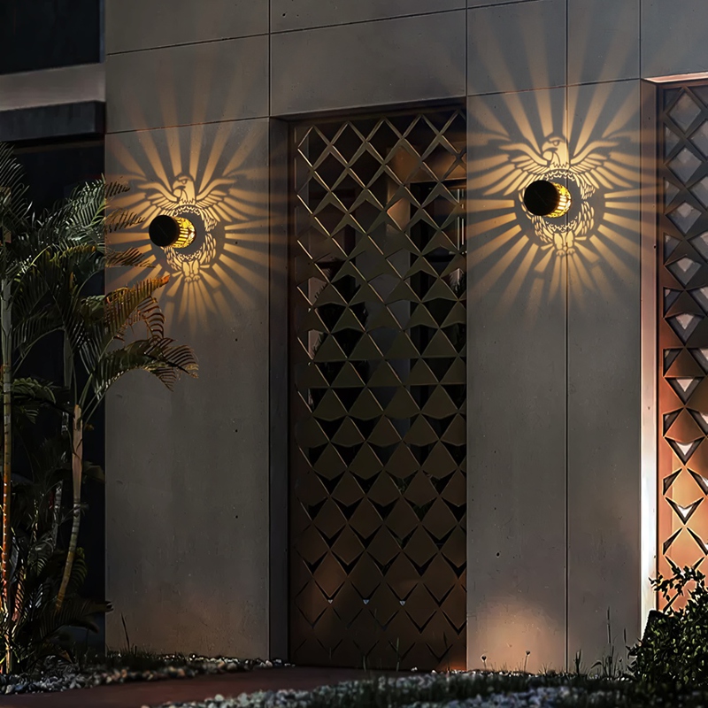 2 Pack Solar Fence Lights Meta - Lighting Metal Wall Decor 리뷰 및 가격