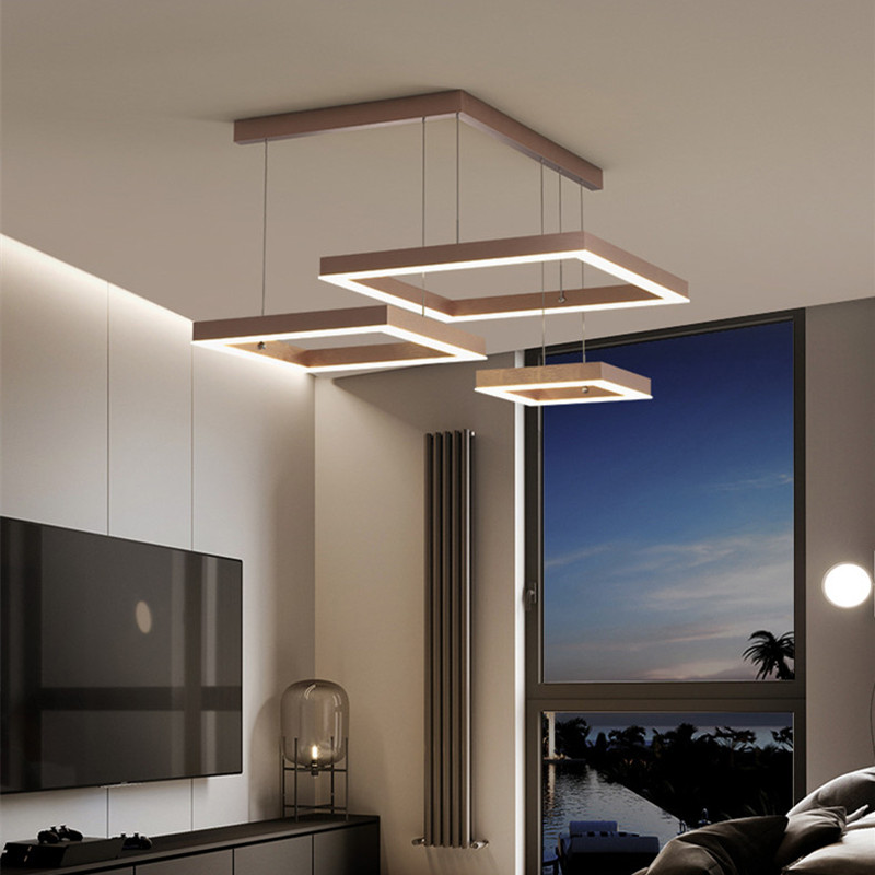 Modern Square LED Pendant Lamp - Decor Lighting Fixtures 리뷰 및 가격
