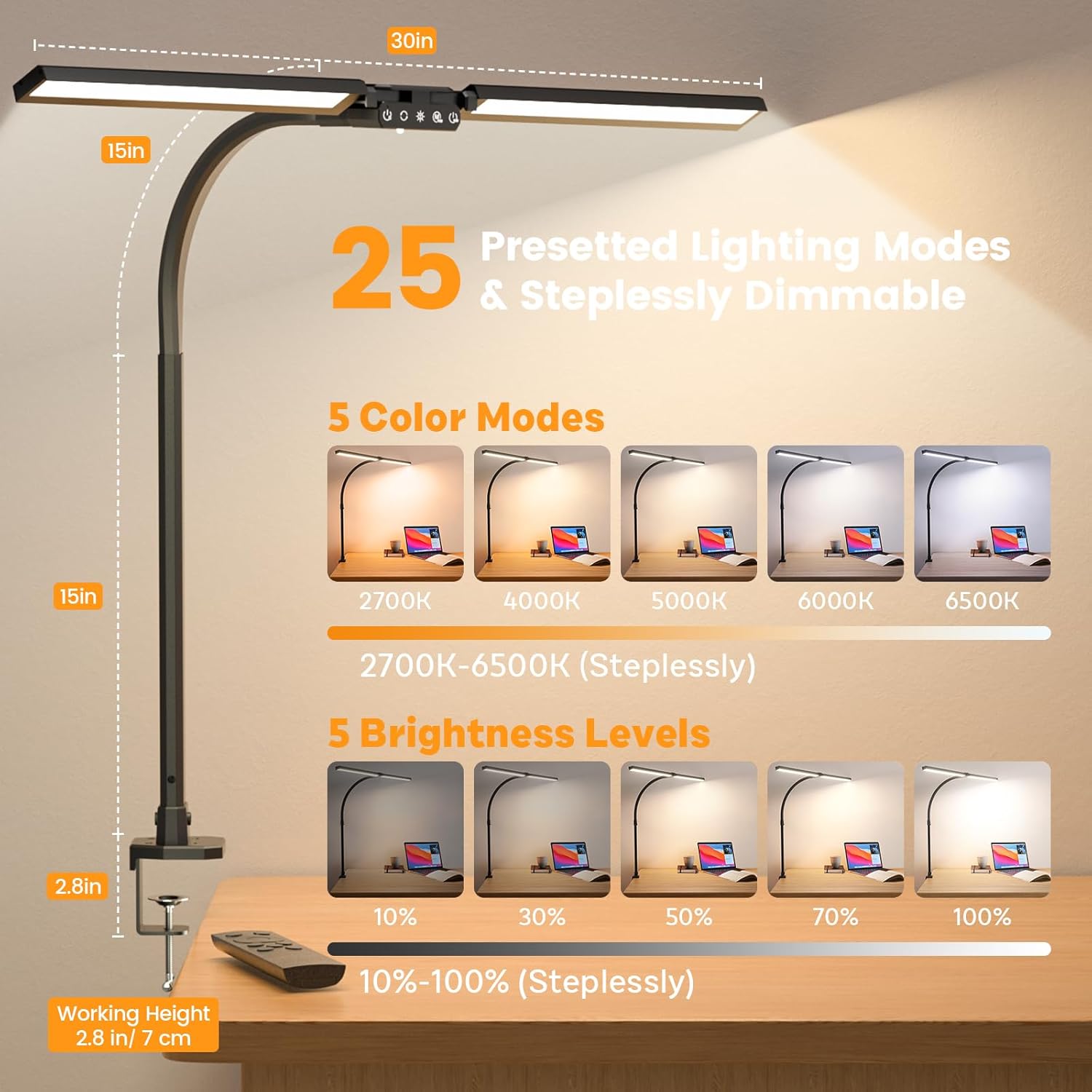 Upgraded RGB LED Desk Lamp wit - Home Lighting & Decor St Catharines On 리뷰 및 가격