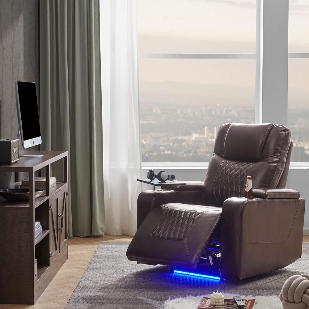 Brown Recliner Chair with USB  - Home Lighting & Decor St Catharines On 리뷰 및 가격