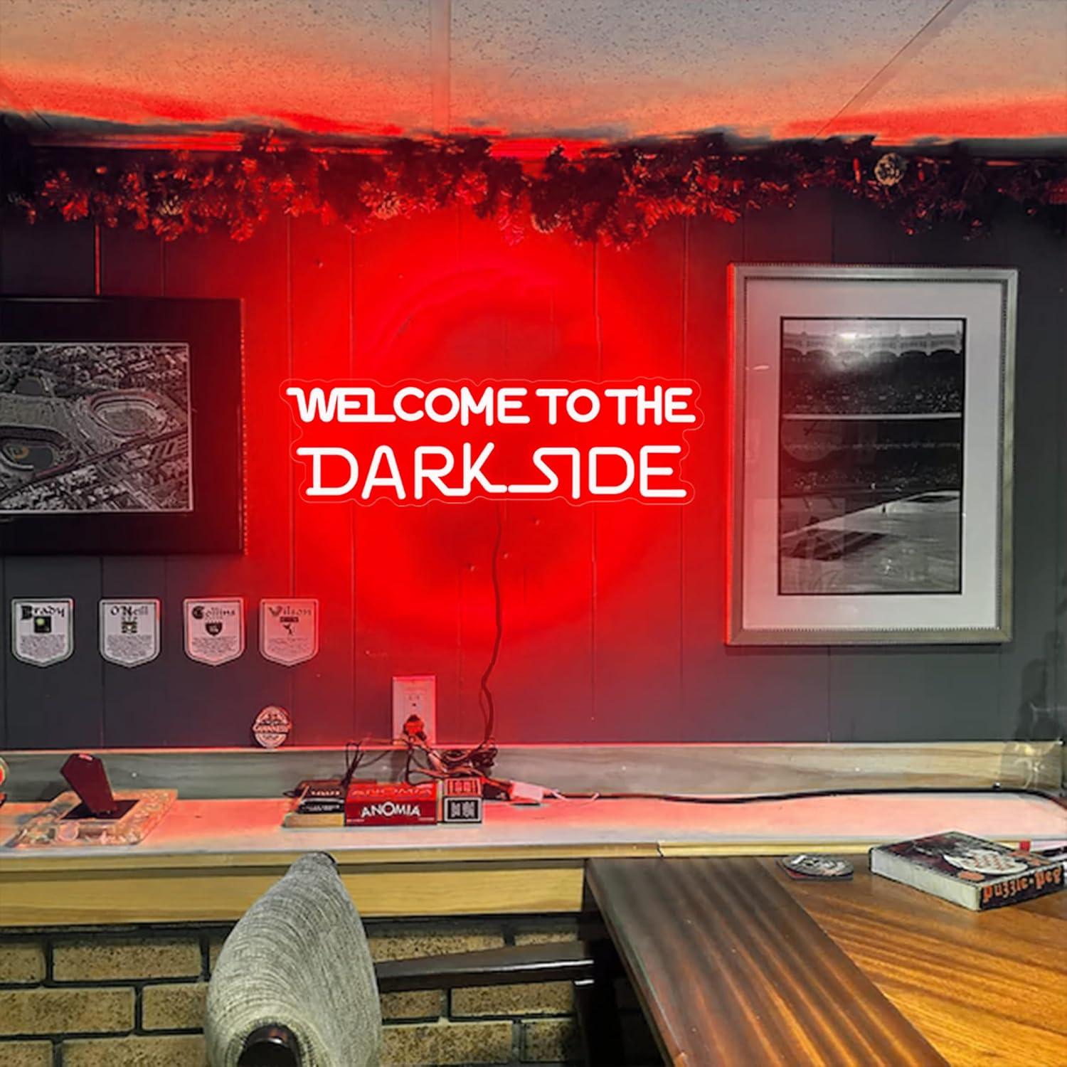 Welcome to the Dark Side Neon  - Lighting Decor In Room 리뷰 및 가격
