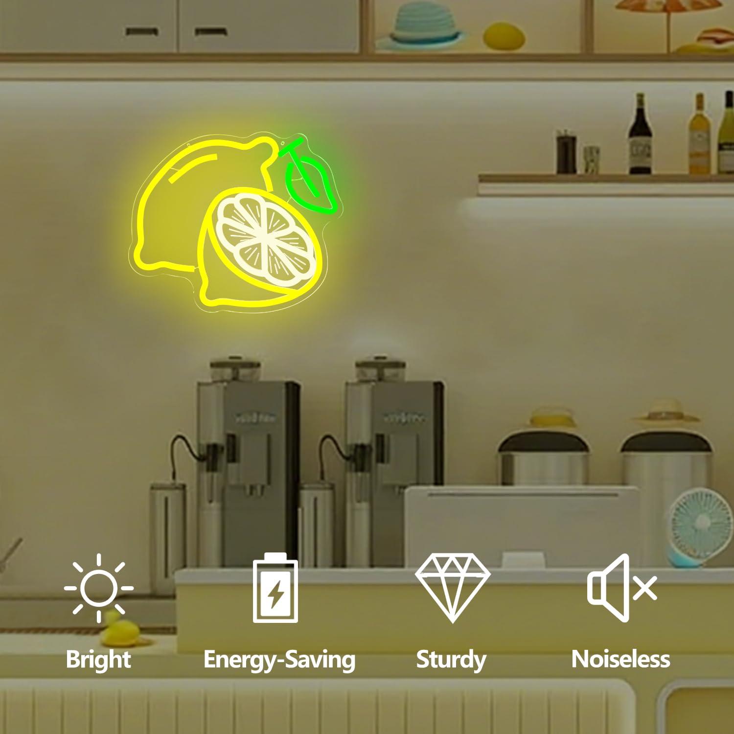 Lemon Neon Sign Dimmable LED L - Lighting Decor For Home 리뷰 및 가격