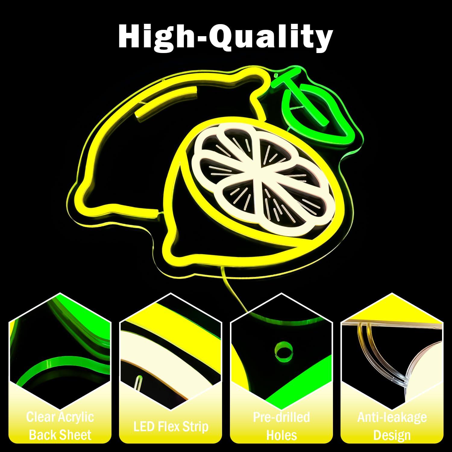 Lemon Neon Sign Dimmable LED L - Lighting Decor For Home 리뷰 및 가격