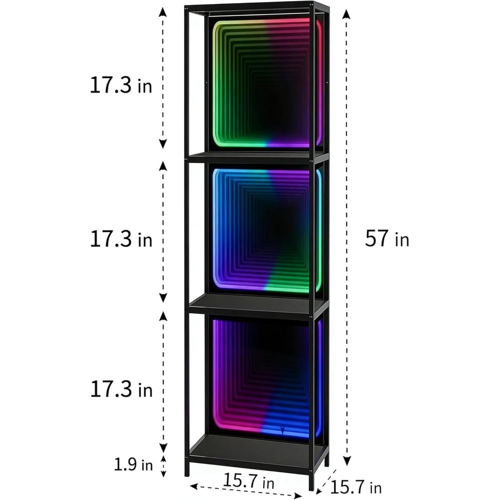 LED Infinity Mirror Light RGBW - Lighting & Home Decor Studio 리뷰 및 가격