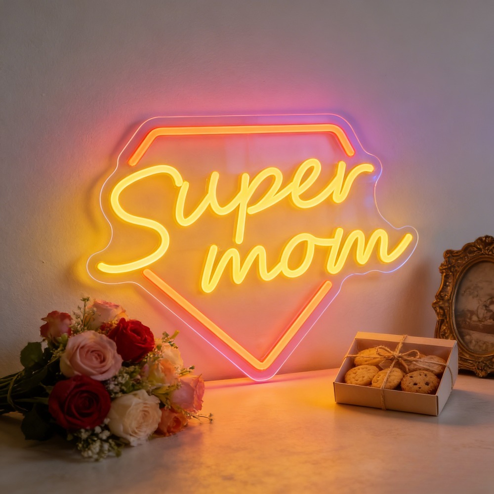 Super Mom Neon Sign LED Wall L - Lighting Home Decor Ideas 리뷰 및 가격
