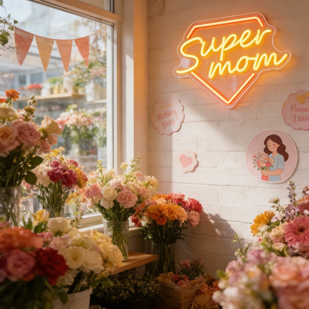 Super Mom Neon Sign LED Wall L - Lighting Home Decor Ideas 리뷰 및 가격