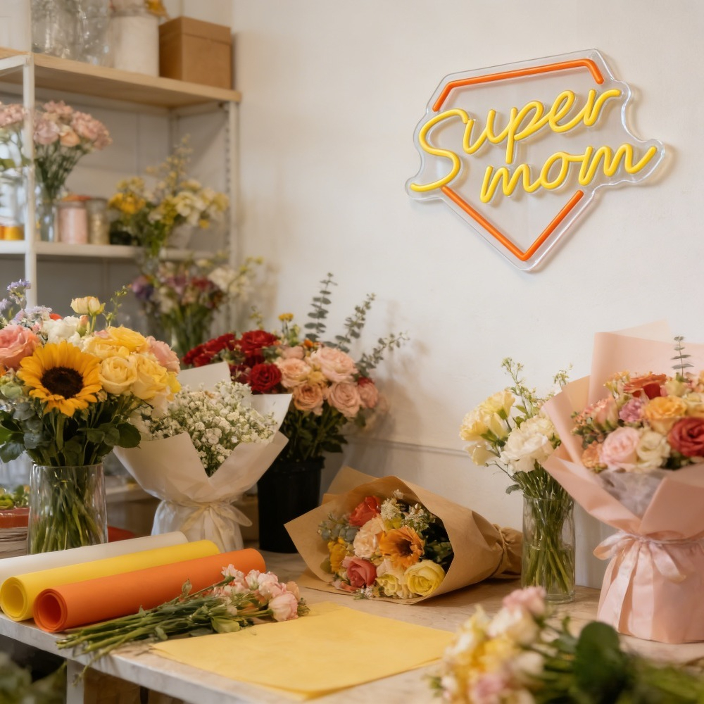 Super Mom Neon Sign LED Wall L - Lighting Home Decor Ideas 리뷰 및 가격
